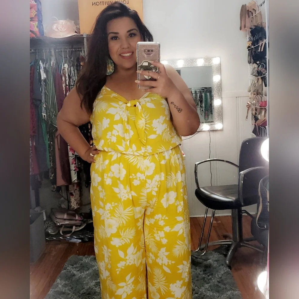 Plus size yellow jumper - Picture 3 of 3